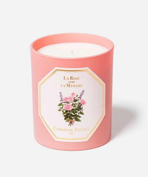 Carrière Frères Candle, rose & mint