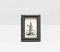 Pigeon & Poodle "Metz" Frame, black lacquered horn, 5X7